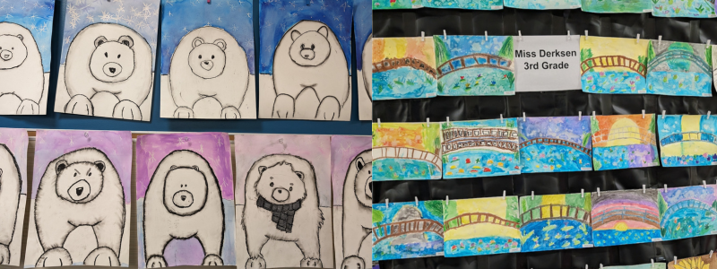 Student artwork showcase