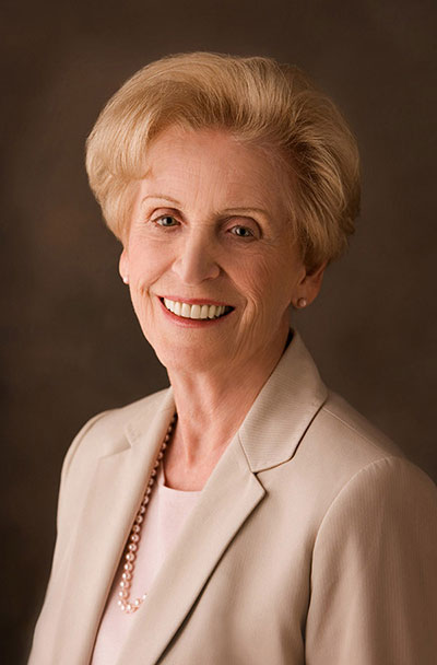 Beverley Taylor Sorenson smiling. 